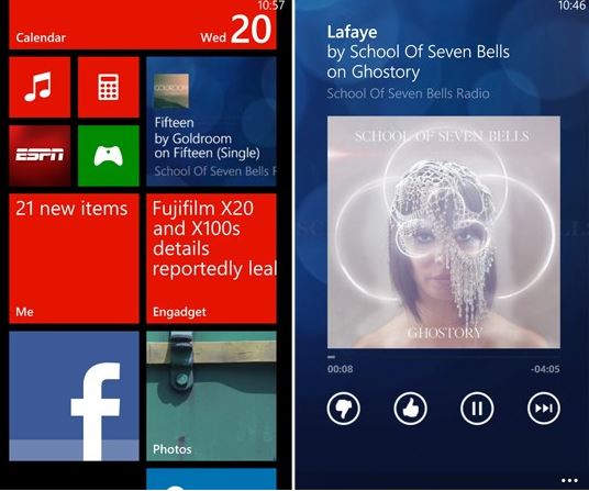 Pandora z systemem Windows Phone 8
