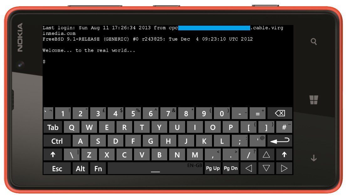 PuTTY SSH/Telnet Client tonga amin'ny fitaovana Windows Phone - MSPoweruser