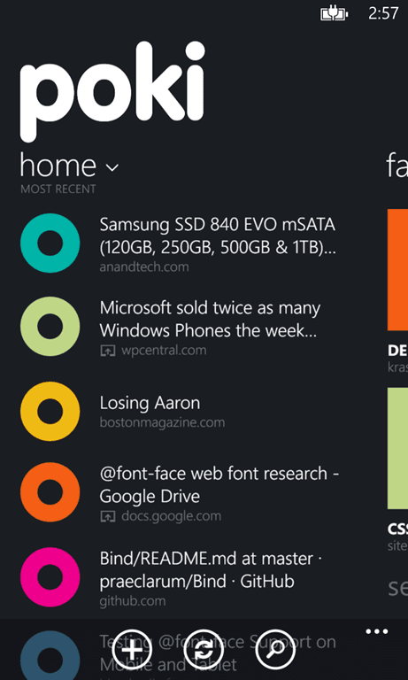 Poki (Windows Phone) review: Read things later with Poki for