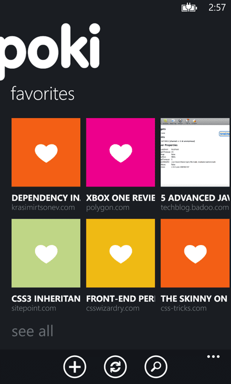 Poki (Windows Phone) review: Read things later with Poki for