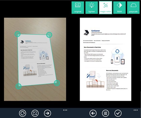 CamScanner Windows Phone App Updated With New Features