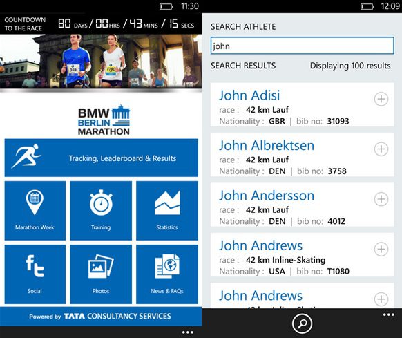 BMW Berlin Marathon App