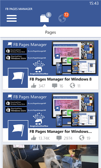 Facebook page manager app download