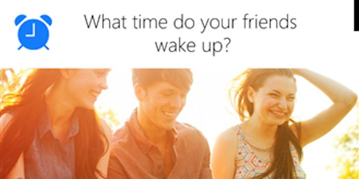 See what time your friends wake up. New Alarm clock application.