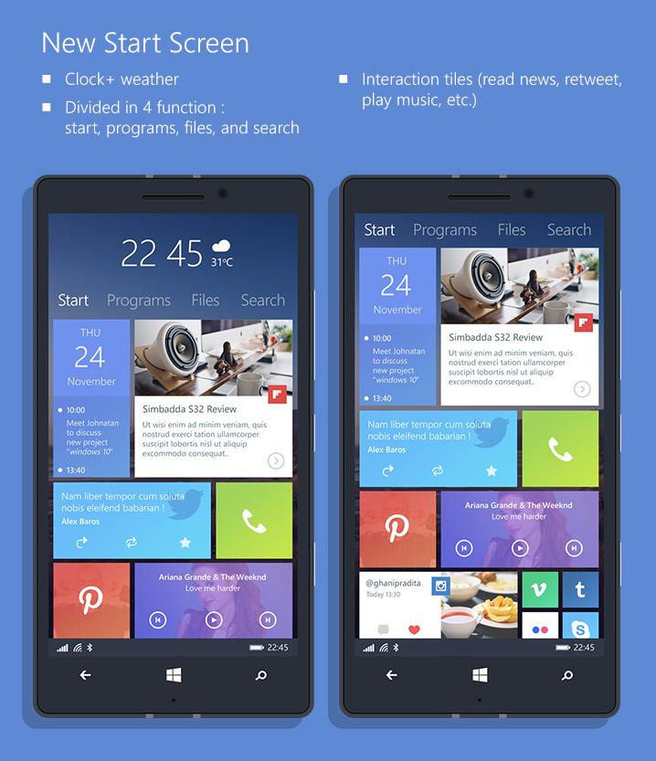 interactive live tiles windows 10