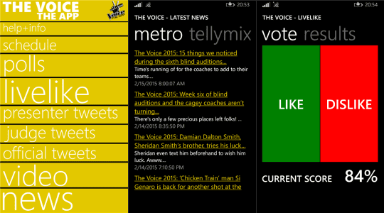 The Voice: Aplikacija donosi glazbeno natjecanje na vaš Windows Phone