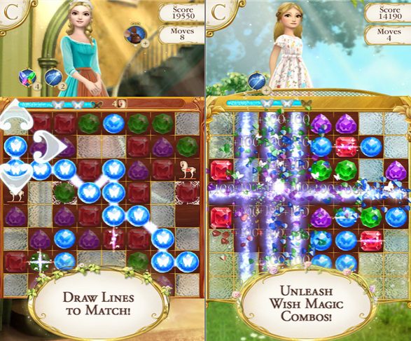 Disney’s Cinderella Free Fall Game updated with 40 new levels