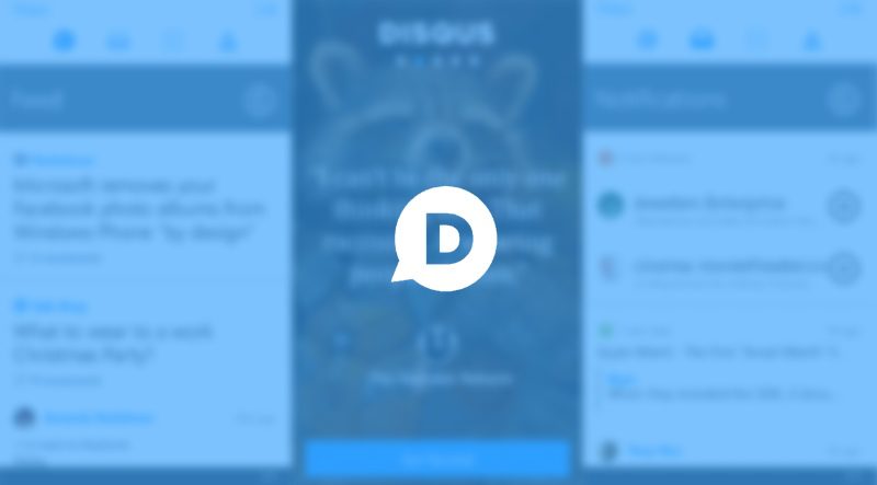 Disqus UWP-app oppdatert med "Apps for Websites"-funksjonalitet og mer