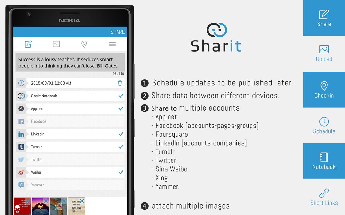 Aplikace Sharit získává velkou aktualizaci na verzi 2.0
