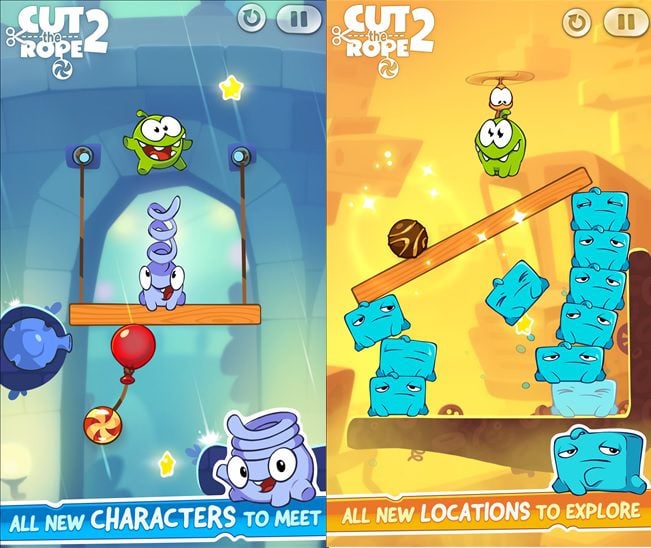 Screenshot of Cut the Rope 2 (Windows Apps, 2013) - MobyGames