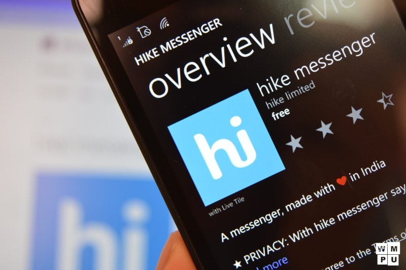 Hike Messenger to stop development of its Windows Phone app