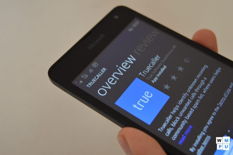 Aplikacija Truecaller CallerID prekine slušalko na Windows Phone