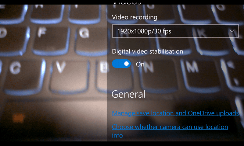 A quick demo of Digital Video Stabilization in Windows 10 Mobile