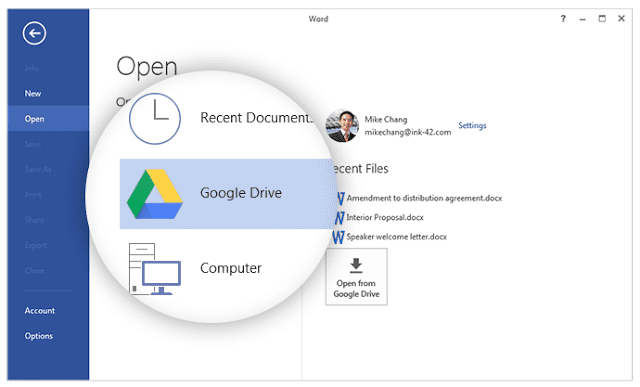 Support For Legacy Google Drive Plugin In Microsoft Office To Soon