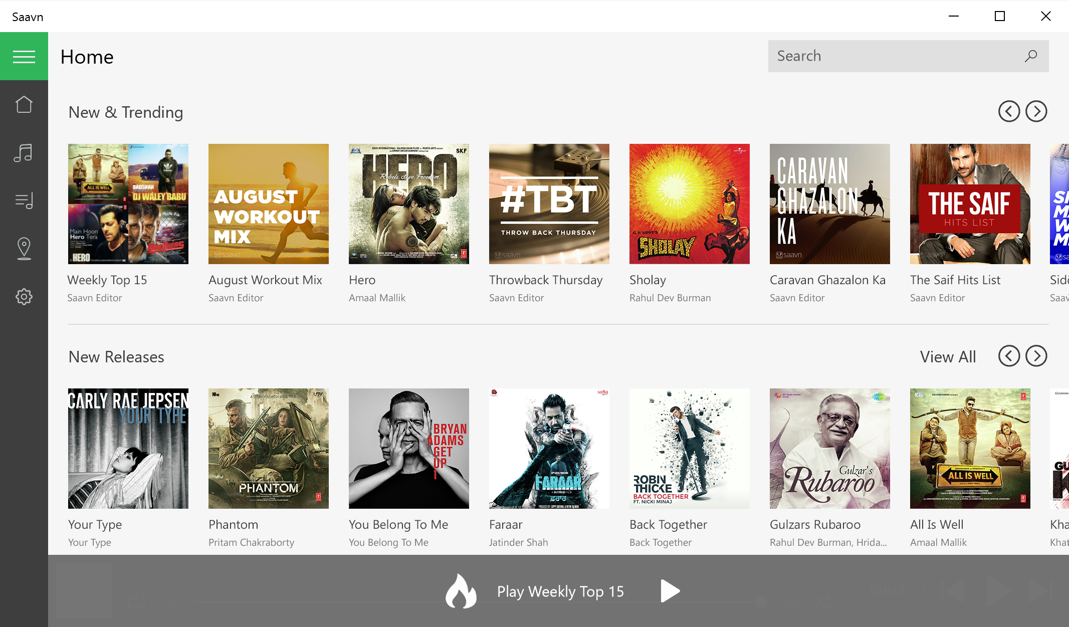 Saavn launches its official Windows 10 app - MSPoweruser