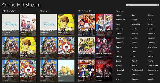 Developer Submission: Anime HD Stream goes Universal for Win