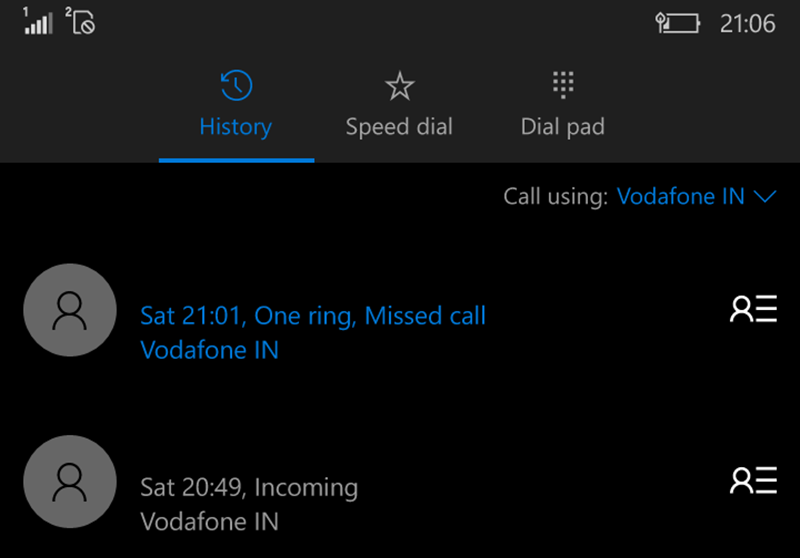 Windows 10 Mobile Build 10572 will now show you how many rings your missed callers waited
