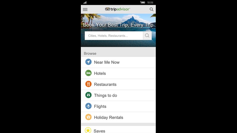 TripAdvisor’s universal web app now in the Windows Store