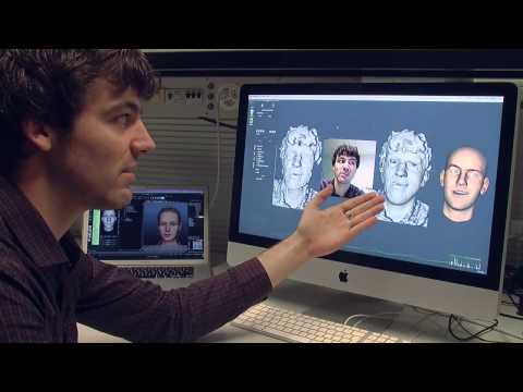 Kinect cameras used in facial motion capture