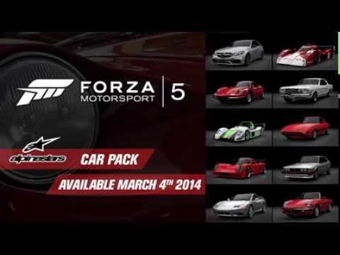 Alpinestars Car Pack For Forza Motorsport 5 Now Available, Includes Ten New Cars