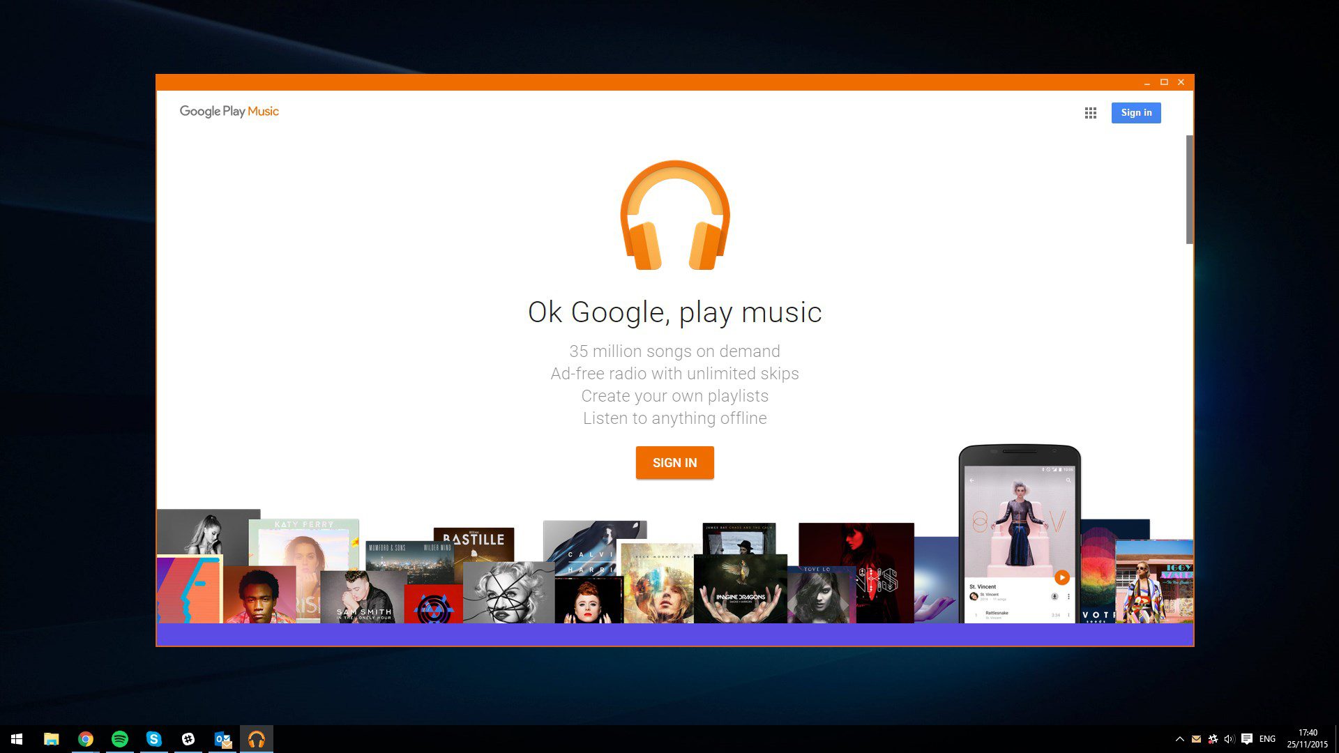 google play music web play