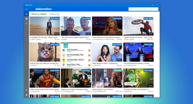 Dailymotion for Windows 10 gets updated