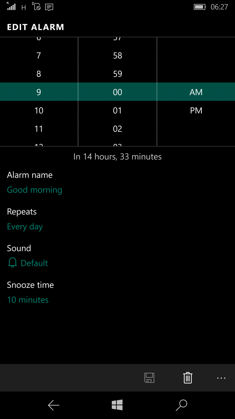 Windows Alarms & Clock App Updated With Changes To Edit Alarm UI