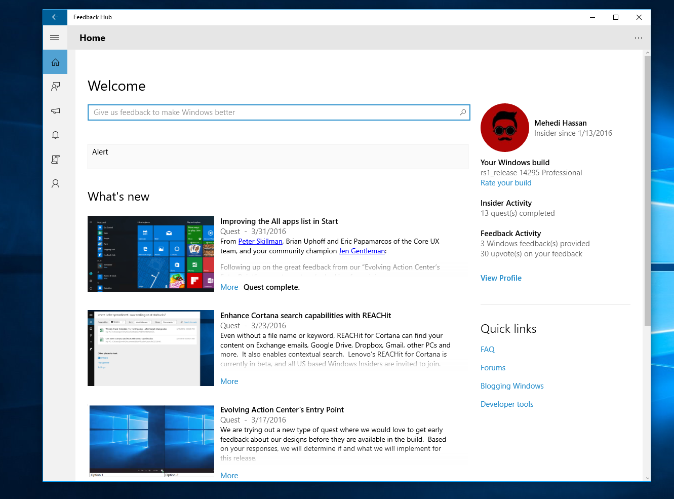 Feedback hub windows 10 что это за программа