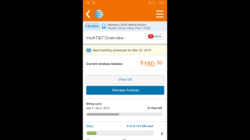 myAT&T app updated with in-app support, more