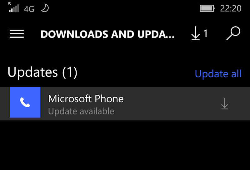 אפליקציית Microsoft Phone עודכנה עבור מכשירי Windows 10 Mobile שאינם מקורבים