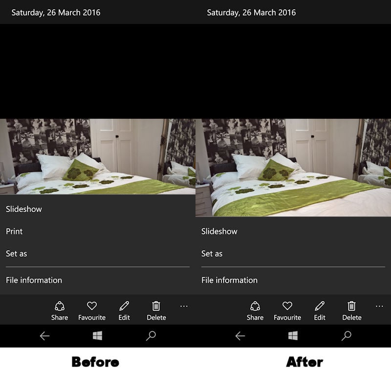 Latest update to Photos app on Windows 10 Mobile removes Print function