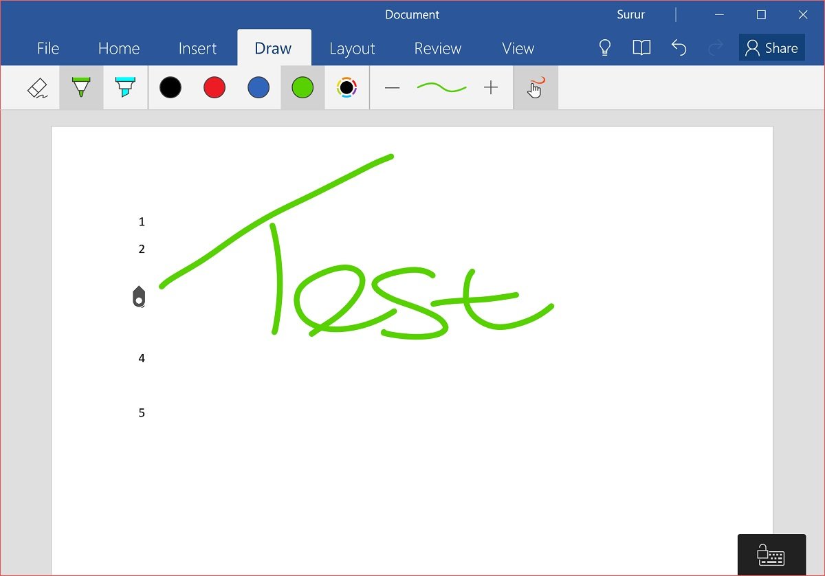 Draw Tool Tab in Ribbon of Microsoft Office missing? Add it thus!