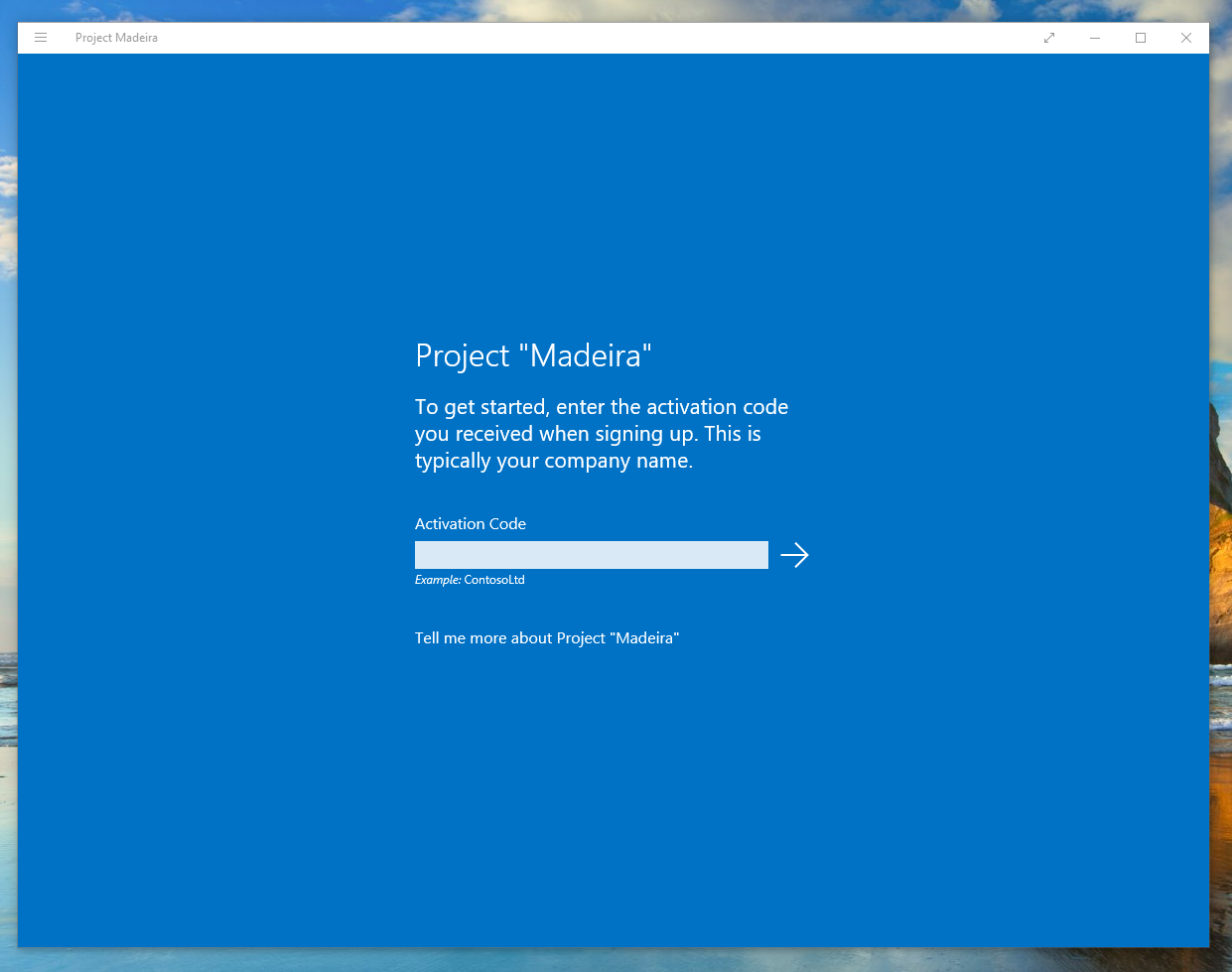 L'application Project Madeira est désormais disponible pour Windows 10