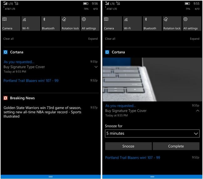 New Features In Windows 10 Mobile Build 14322