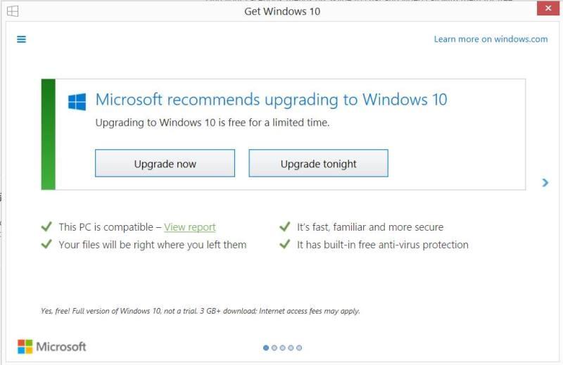 Windows 10 Upgrade Notification Interrupts KCCI 8 Weather News