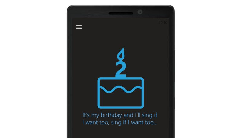 Cortana is now 2 years old