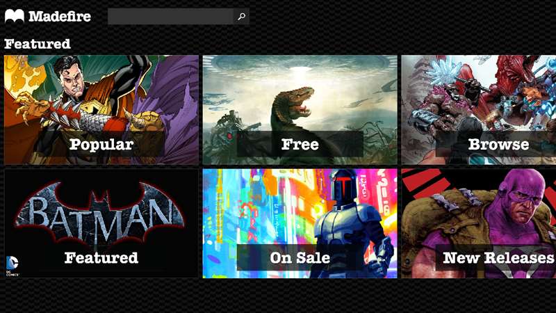 Madefire comic book reader now a Universal Windows App