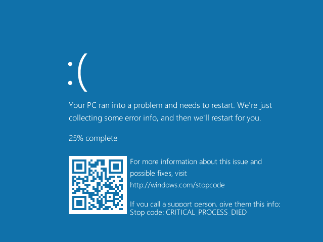Microsoft adds QRCode to Windows 10 BSOD in Build 14316