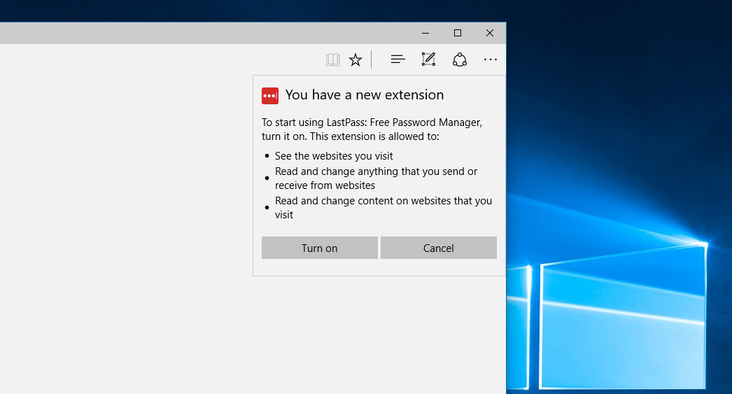 install lastpass extension edge