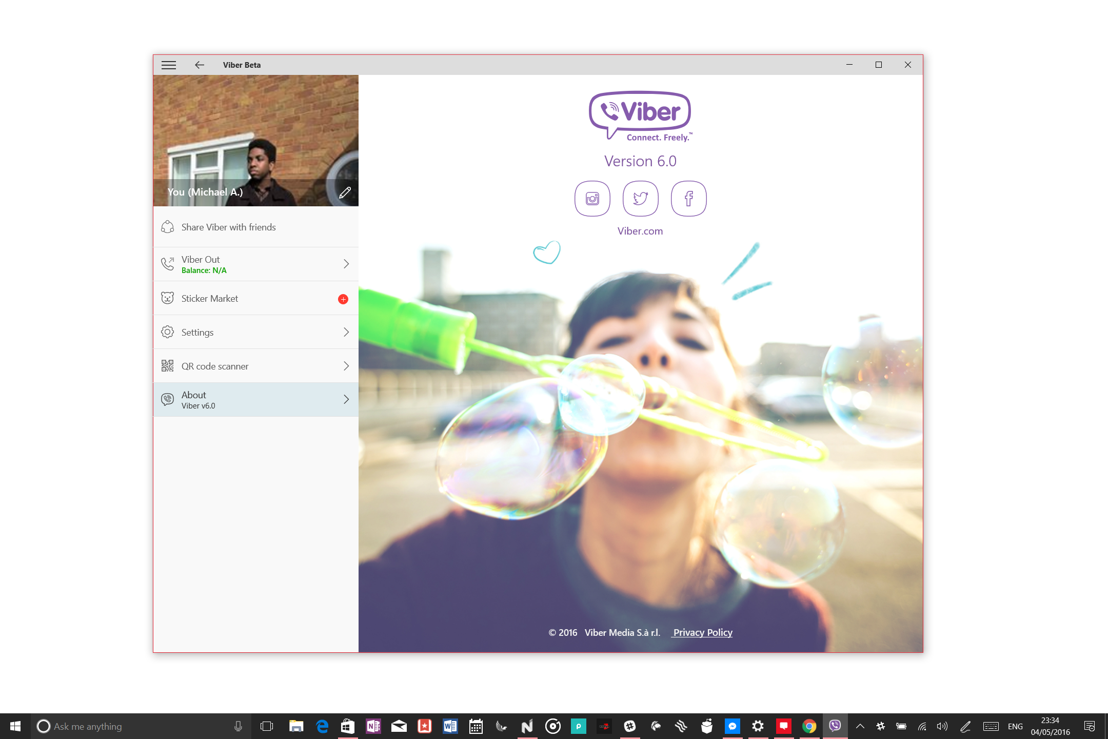 viber desktop for windows 10