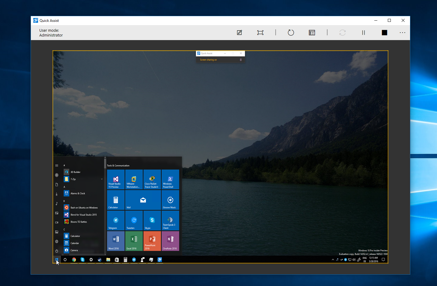 quick preview on windows