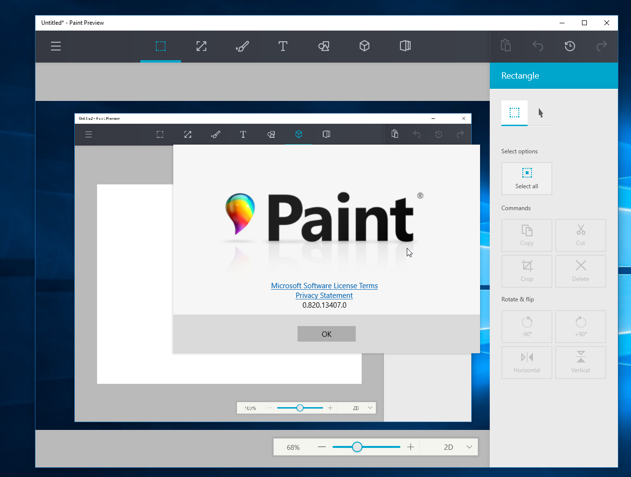 Барномаи дарпешистодаи Paint дар Windows 10 дар интернет паҳн мешавад