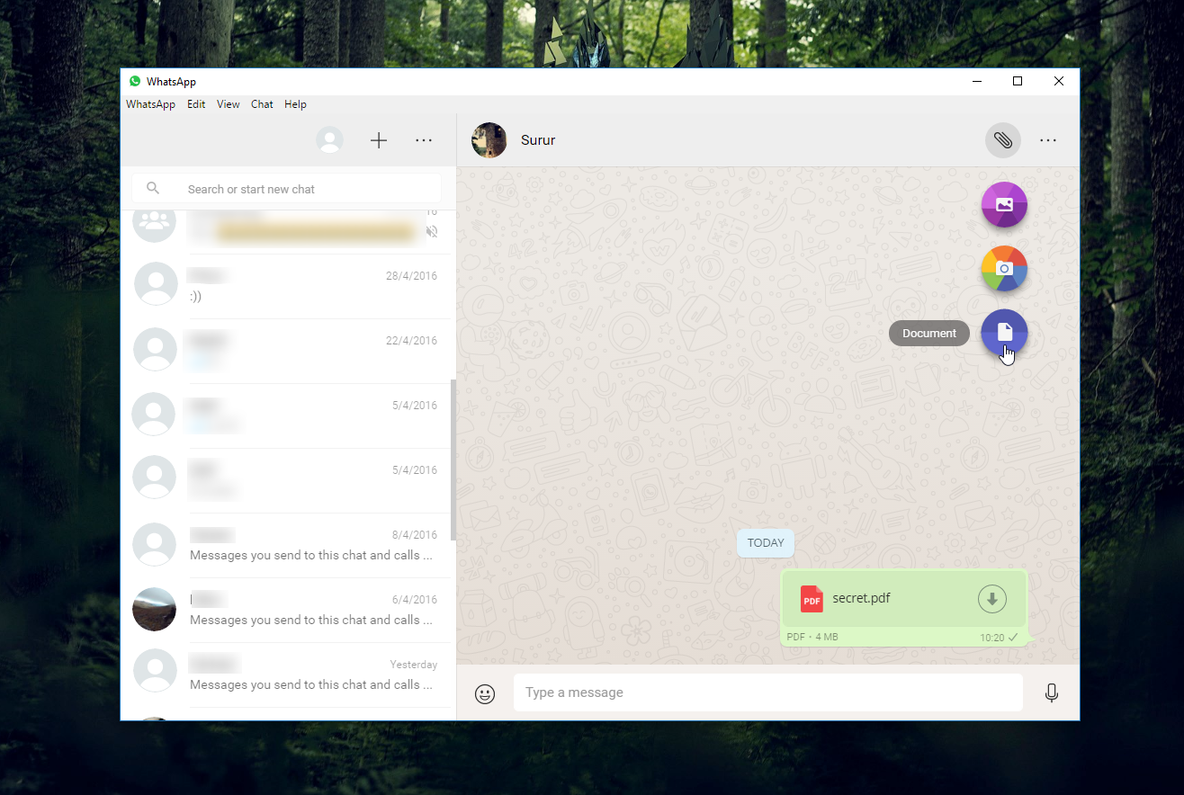 whatsapp web app windows 10