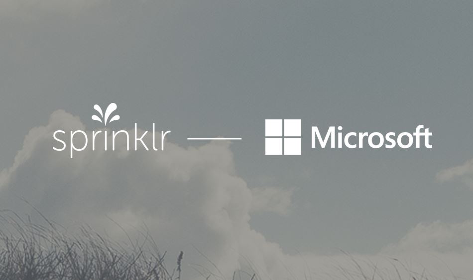Microsoft and Sprinklr announce partnership to provide cloud-based experience management suite