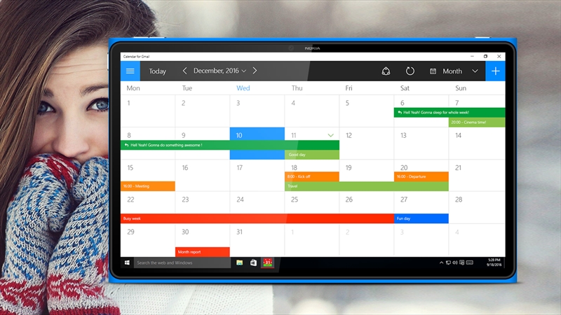 Gmail calendar