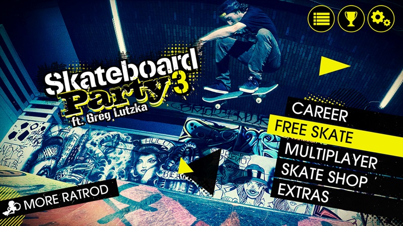 Ratrod Studio bring Skateboard Party 3 ft. Greg Lutzka to the Windows Store