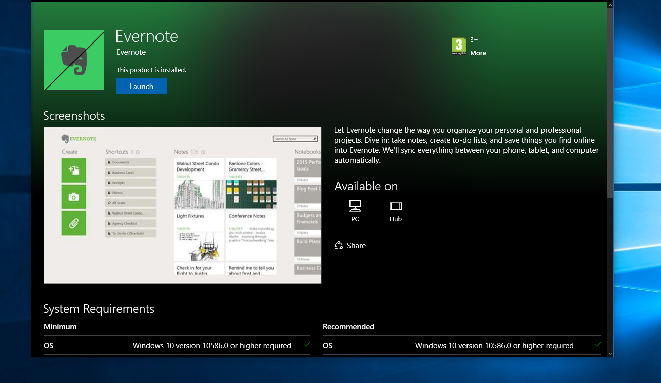 download the new version for windows EverNote 10.58.8.4175