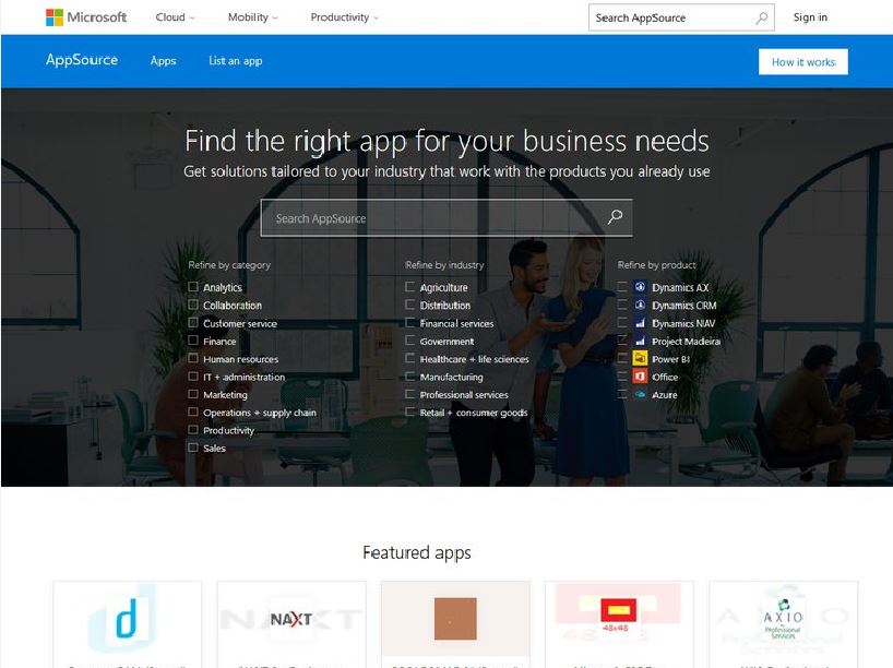 Microsoft explains ‘AppSource’ business app store in new video