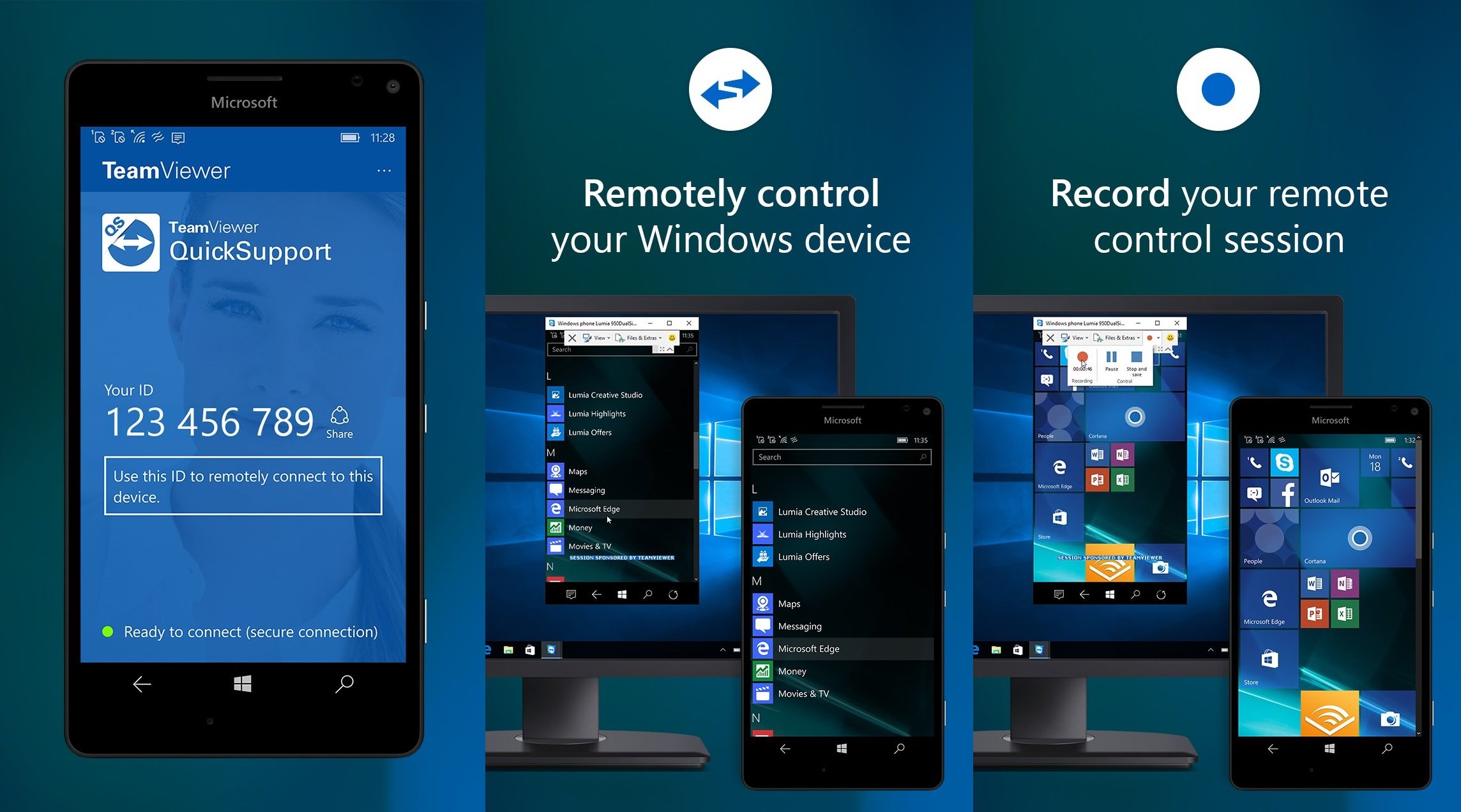 Vilje Græsse udpege TeamViewer QuickSupport app now allows you to remotely control your Windows  mobile device - MSPoweruser