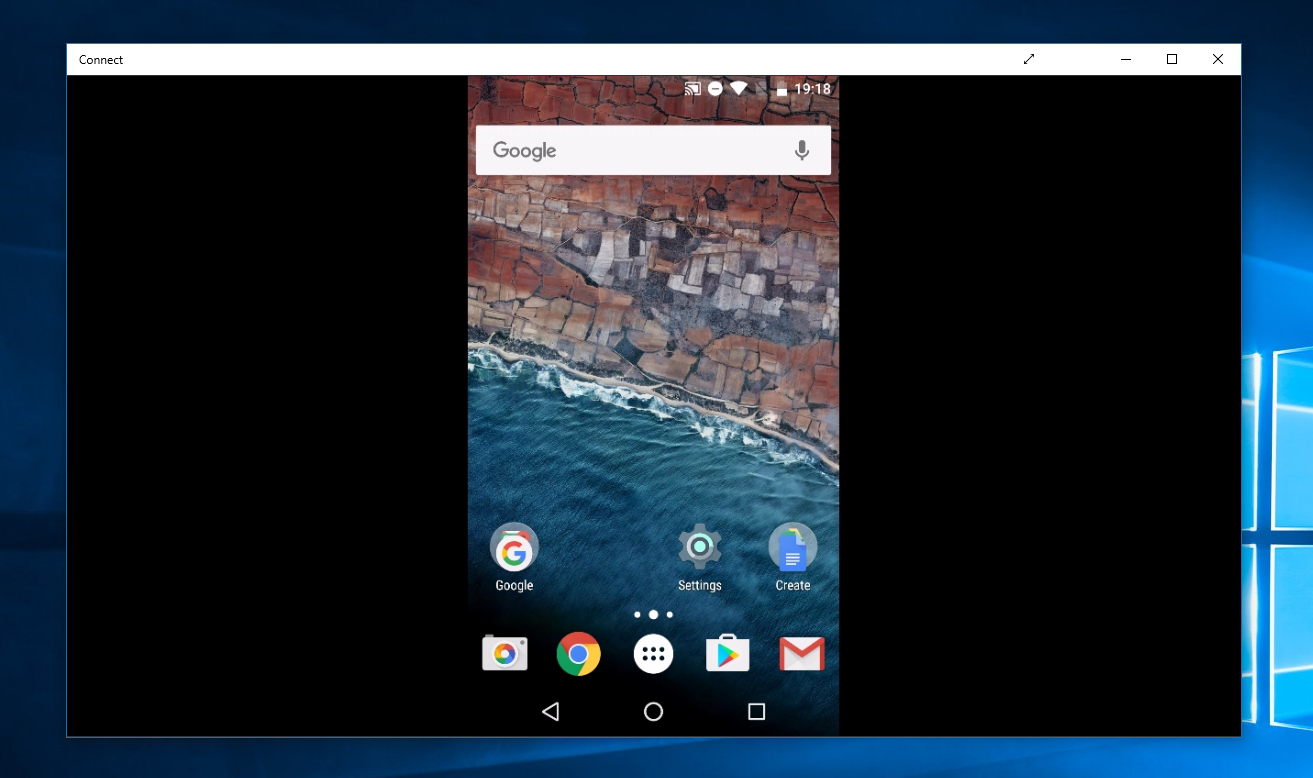 screen cast android to windows 10